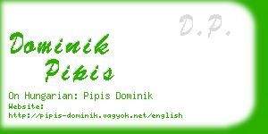 dominik pipis business card